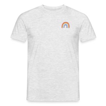 Buntes Leben². - Männer T-Shirt - Grau meliert - Vorne - AI Model Male 178 dark (178cm)