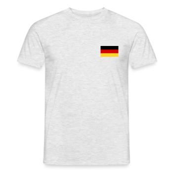 Deutsche Flagge - Männer T-Shirt - Grau meliert - Vorne - AI Model Male 178 dark (178cm)