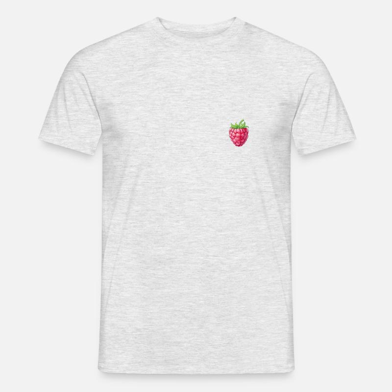 Malina - T-shirt męski - szary melanż