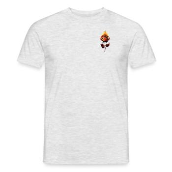 Hot Rose - Männer T-Shirt - Grau meliert - Vorne - AI Model Male 178 dark (178cm)