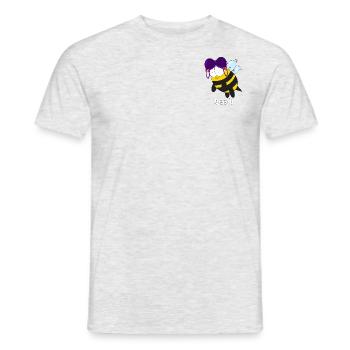 bee h - Männer T-Shirt - Grau meliert - Vorne - AI Model Male 178 dark (178cm)