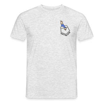Dieb lustig (b) - Männer T-Shirt - Grau meliert - Vorne - AI Model Male 178 dark (178cm)