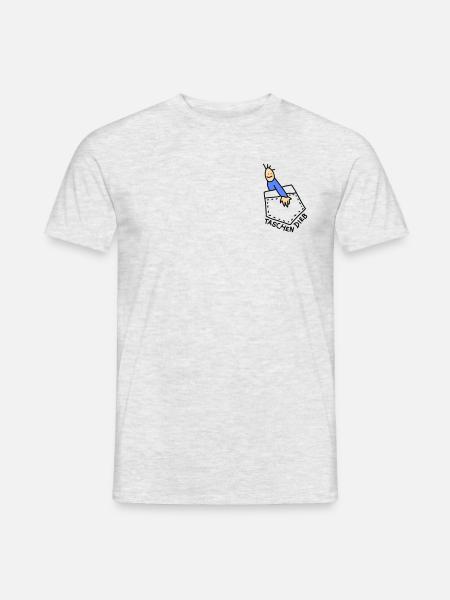 Dieb lustig (b) - Männer T-Shirt - Grau meliert
