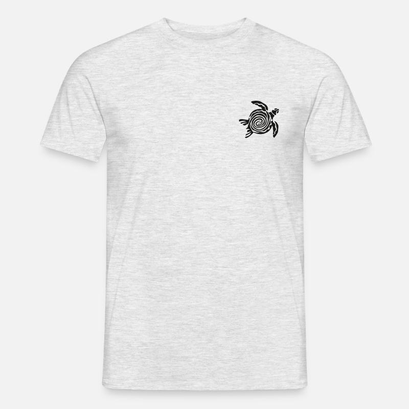 Schildkröte - Männer T-Shirt - Grau meliert