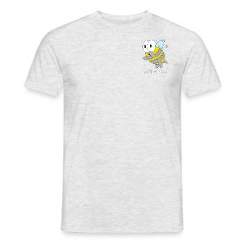 bee hard - Männer T-Shirt - Grau meliert - Vorne - AI Model Male 178 dark (178cm)