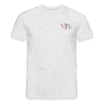 you and me love Valentinstag Hochzeit Verlobung - Männer T-Shirt - Grau meliert - Vorne - AI Model Male 178 dark (178cm)