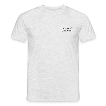 Be the change - Männer T-Shirt - Grau meliert - Vorne - AI Model Male 178 dark (178cm)