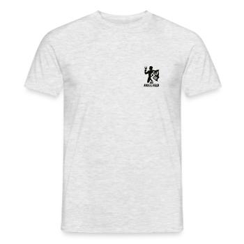 Der Moselheld - Männer T-Shirt - Grau meliert - Vorne - AI Model Male 178 dark (178cm)
