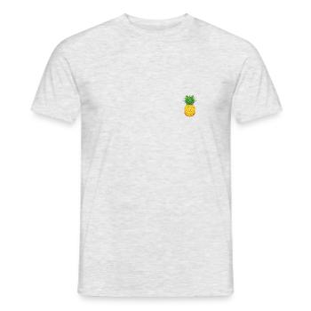 Ananas - T-shirt homme - gris chiné - Devant - AI Model Male 178 dark (178cm)