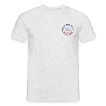We race art - Männer T-Shirt - Grau meliert - Vorne - AI Model Male 178 dark (178cm)