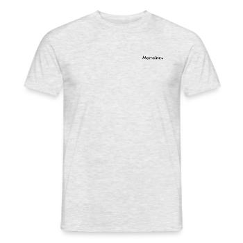 marraine - T-shirt homme - gris chiné - Devant - AI Model Male 178 dark (178cm)