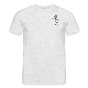 Anti-Zoo Two - Männer T-Shirt - Grau meliert - Vorne - AI Model Male 178 dark (178cm)