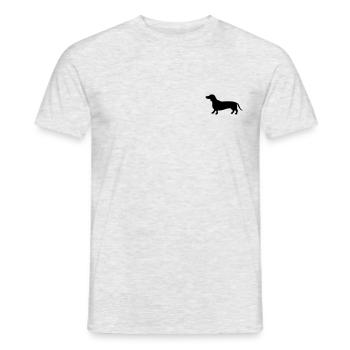 Dackel - Männer T-Shirt - Grau meliert - Vorne - AI Model Male 178 dark (178cm)