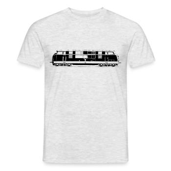 Baureihe V 200 Diesellok - Männer T-Shirt - Grau meliert - Vorne - AI Model Male 178 dark (178cm)