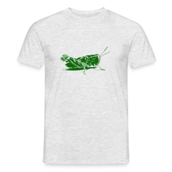 Grille_green.png - Männer T-Shirt - Grau meliert - Vorne - AI Model Male 178 dark (178cm)