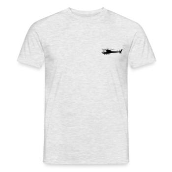 AS350 Profil - Männer T-Shirt - Grau meliert - Vorne - AI Model Male 178 dark (178cm)