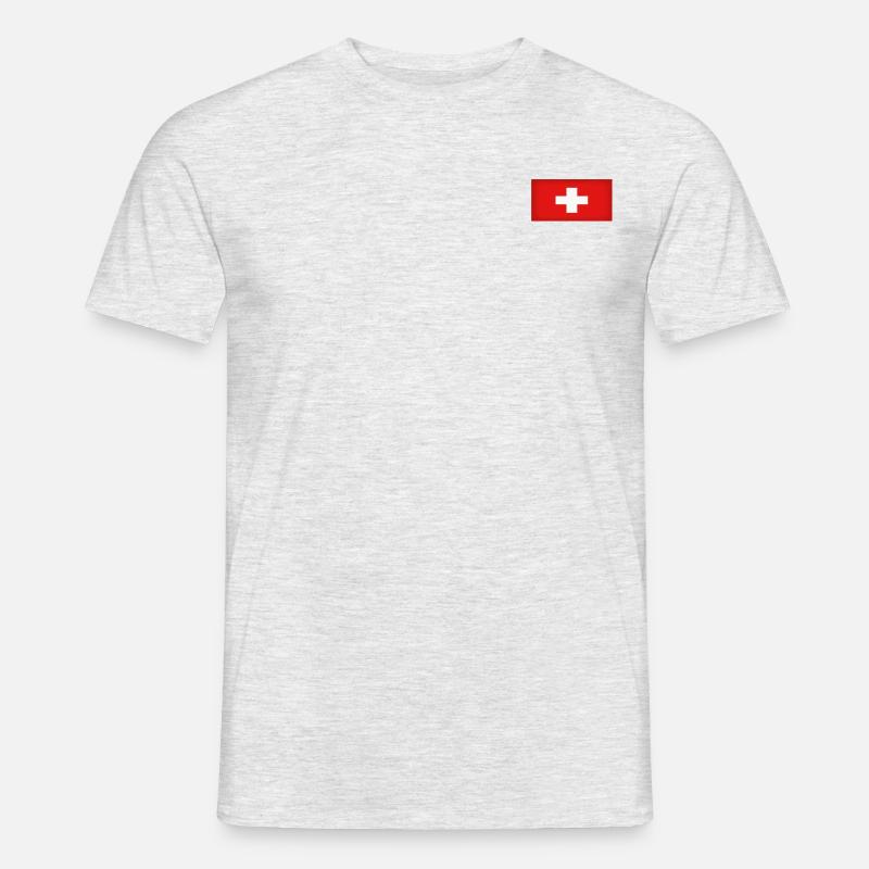 Schweiz - Männer T-Shirt - Grau meliert