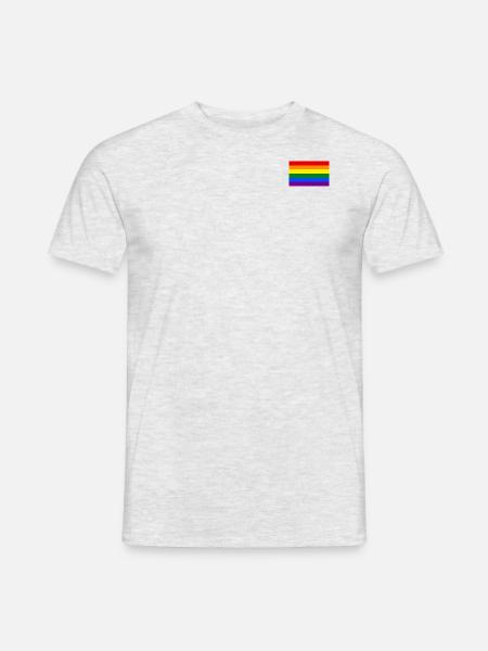 Gay Pride Flag svg - Männer T-Shirt - Grau meliert