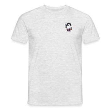 Funny Halloween Pirate Ghost T-Shirt Sweatshirt - Men's T-Shirt - heather grey - Front - AI Model Male 178 dark (178cm)