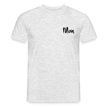 moin - Männer T-Shirt - Grau meliert - Vorne - AI Model Male 178 dark (178cm)