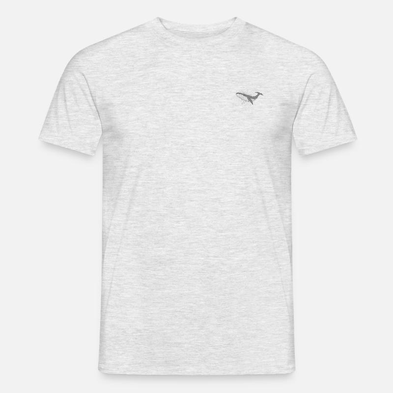 Sparkly whale - Männer T-Shirt - Grau meliert