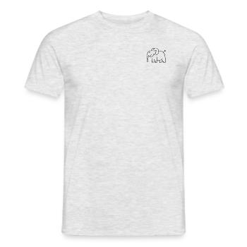 Anti-Zoo Four - Männer T-Shirt - Grau meliert - Vorne - AI Model Male 178 dark (178cm)