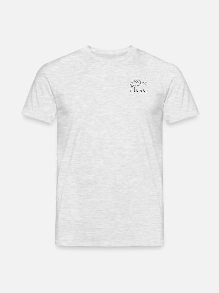 Anti-Zoo Four - Männer T-Shirt - Grau meliert