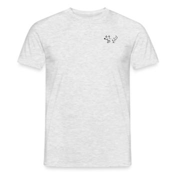Anti-Zoo Nineteen - Männer T-Shirt - Grau meliert - Vorne - AI Model Male 178 dark (178cm)