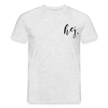 hej - Männer T-Shirt - Grau meliert - Vorne - AI Model Male 178 dark (178cm)
