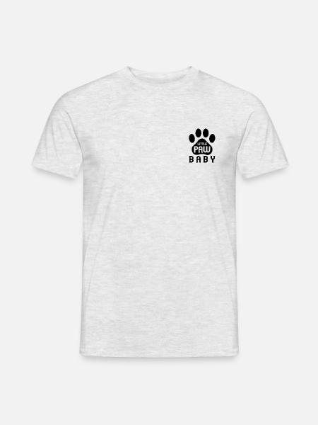 little paw baby - Männer T-Shirt - Grau meliert