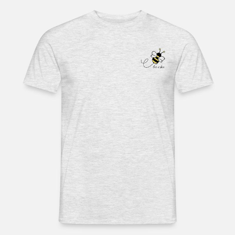 Let it be bee - Männer T-Shirt - Grau meliert