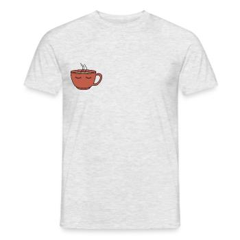 COFFE, BITTE - Männer T-Shirt - Grau meliert - Vorne - AI Model Male 178 dark (178cm)