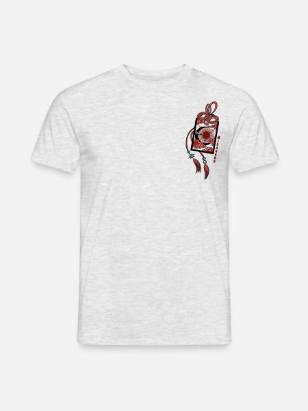 Japanese Lucky Charm - Men's T-Shirt - heather grey