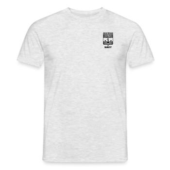 Austrian Navy mono black - Männer T-Shirt - Grau meliert - Vorne - AI Model Male 178 dark (178cm)