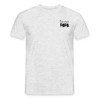 Bester Papa - Männer T-Shirt - Grau meliert - Vorne - AI Model Male 178 dark (178cm)