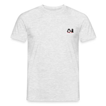 Pinguine - Männer T-Shirt - Grau meliert - Vorne - AI Model Male 178 dark (178cm)