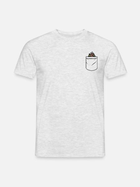 Berg in der Tasche - Landschaft - Männer T-Shirt - Grau meliert