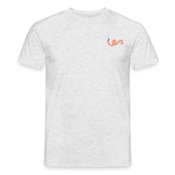 Ver de fête - T-shirt homme - gris chiné - Devant - AI Model Male 178 dark (178cm)