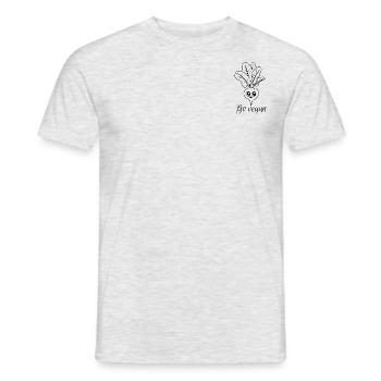 Rübe-go vegan! - Männer T-Shirt - Grau meliert - Vorne - AI Model Male 178 dark (178cm)