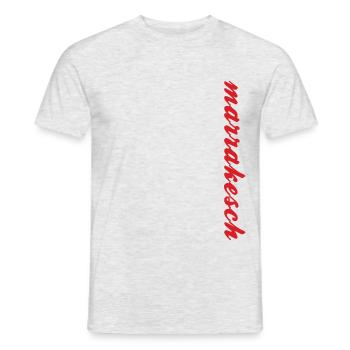 Marrakech - T-shirt homme - gris chiné - Devant - AI Model Male 178 dark (178cm)