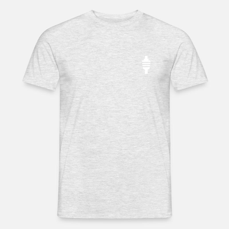 Fernsehturm Stuttgart - Männer T-Shirt - Grau meliert