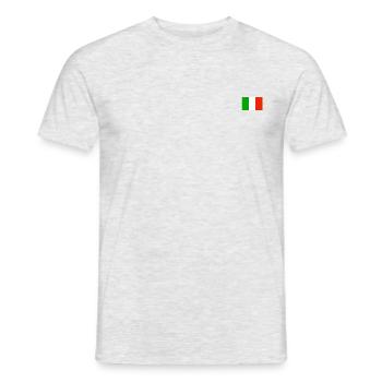 DRAPEAU ITALIEN - T-shirt homme - gris chiné - Devant - AI Model Male 178 dark (178cm)