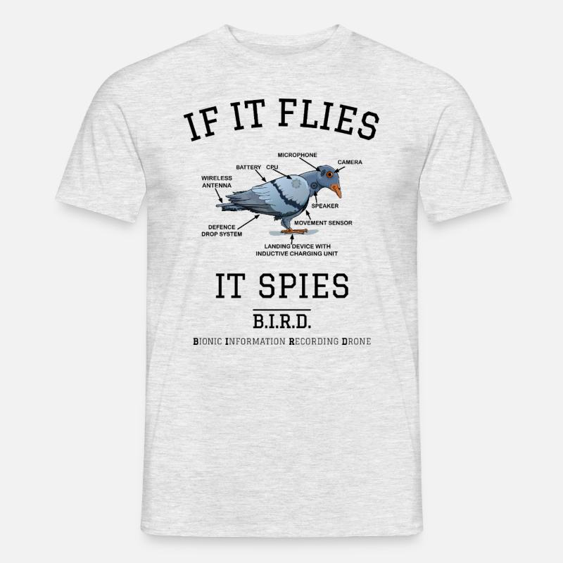 Definition Bird - Männer T-Shirt - Grau meliert