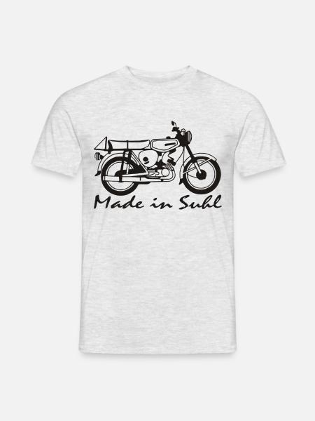 Simson s51 Made in Suhl - Männer T-Shirt - Grau meliert