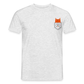 Fox dans le sac - T-shirt homme - gris chiné - Devant - AI Model Male 178 dark (178cm)