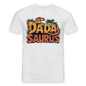 Dinosaure Papa Saurus Cadeau Papa - T-shirt homme - gris chiné - Devant - AI Model Male 178 dark (178cm)