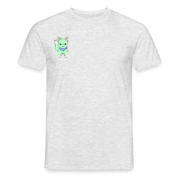 Fuchs mit Halstuch - Männer T-Shirt - Grau meliert - Vorne - AI Model Male 178 dark (178cm)