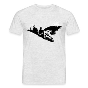 is this home - Men's T-Shirt - heather grey - Front - AI Model Male 178 dark (178cm)
