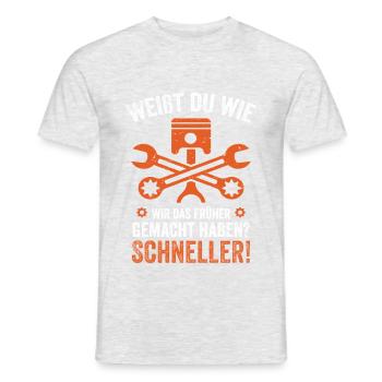 Tournevis rapide précoce | Artisanat humoristique - T-shirt homme - gris chiné - Devant - AI Model Male 178 dark (178cm)