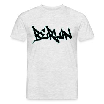 Berlin - Männer T-Shirt - Grau meliert - Vorne - AI Model Male 178 dark (178cm)